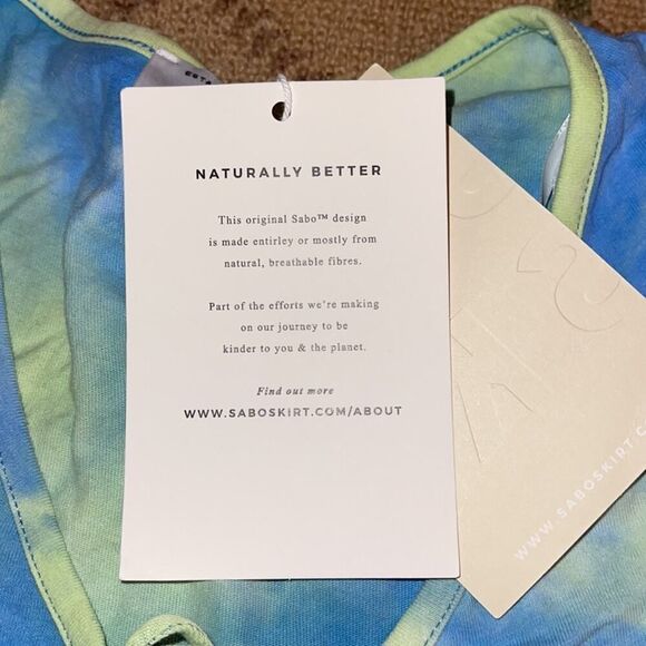 SABO tiedye crop top w center tie NWT XS - Picture 7 of 7